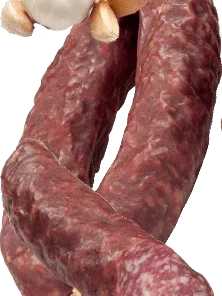 Traditionelle Knoblauch-Salami Meraner Metzgerei