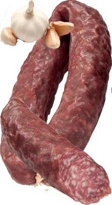 Traditionelle Knoblauch-Salami Meraner Metzgerei – Bild 2