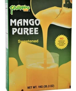 Philippine BRAND Mango Püree 1kg | Mango – Fruchtmark gesüßt | MANGO PUREE