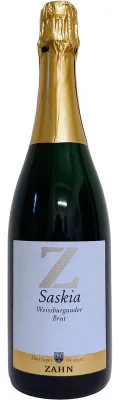 Sekt Saale Unstrut Weißburgunder brut Thüringer Weingut Zahn Saskia – Bild 2