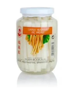 Lotuswurzeln, als Stäbchen in Salzlake eingelegt, China, 454 g, ca.50 St