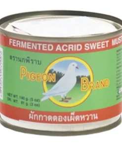 PIGEON Fermentierter brauner Senfkohl scharf & Süß (140g / 80g ATG) | eingelegter Senfkohl, fermentiert | Pickled Acrid-Sweet Green Mustard in Soy Sauce