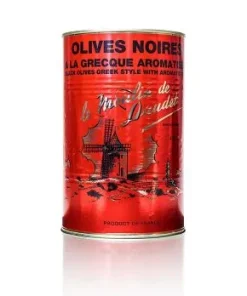 Schwarze Oliven, mit Kern, mit Kräutern der Provence, in Sonnenblumenöl, 3 kg