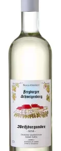 Wein Saale Unstrut Weißwein Weißburgunder 2023 süß Weingut Schulze Deutscher Qualitätswein Freyburger Schweigenberg