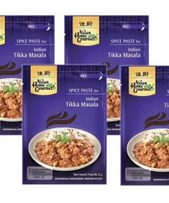 4er-Pack ASIAN HOME GOURMET Würzpaste für Indisches Tikka Masala (4x 50g)