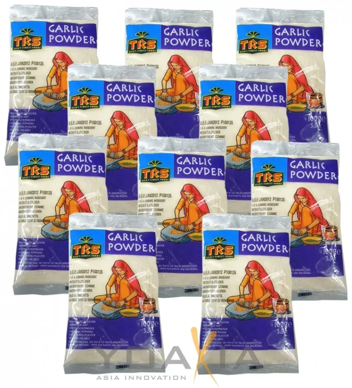 10er Pack – TRS Knoblauchpulver (10x 100g) | Knoblauch gemahlen | GARLIC POWDER – Bild 2