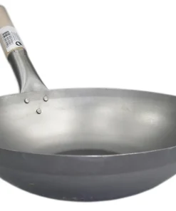 [ Wok Ø 30 cm flacher Boden ] Asiatische Eisenpfanne / Küchen Wok / Pfanne