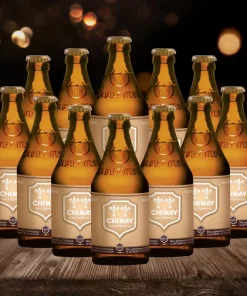 Chimay Gold Belgian Trappist Blonde 330ml Bottles – 4.8% ABV (12 Pack)
