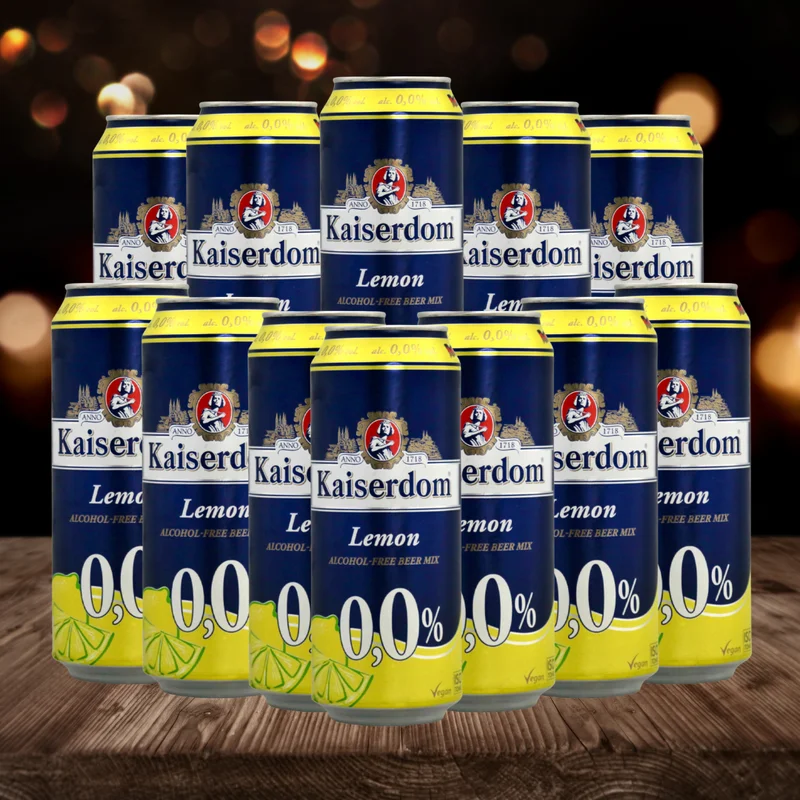 Kaiserdom Lemon Radler German Low Alcohol 500ml Cans – 0.0% (12 Pack) – Bild 2