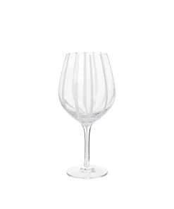 Broste Stripe Rotweinglas 4er Set