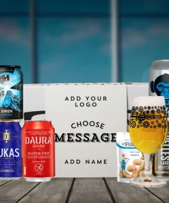 Personalised Gluten Free Corporate Beer Gift Set with Glass (5 x 330ml)