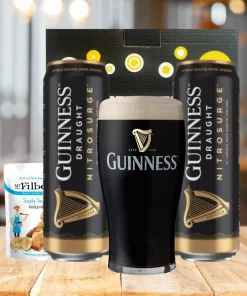 Guinness NitroSurge Stout Cans Gift Set with Guinness Glass (2 Pack)