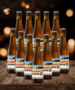 Haacht Super 8 Flandrien Belgian Alcohol Free Beer 330ml Bottles – 0.0% ABV (12 Pack)