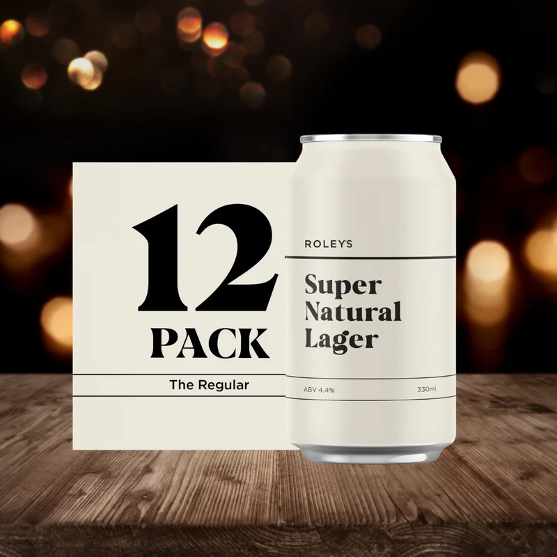 Roley’s Super Natural Lager 4.4% ABV (12 x 330ml) – Bild 2