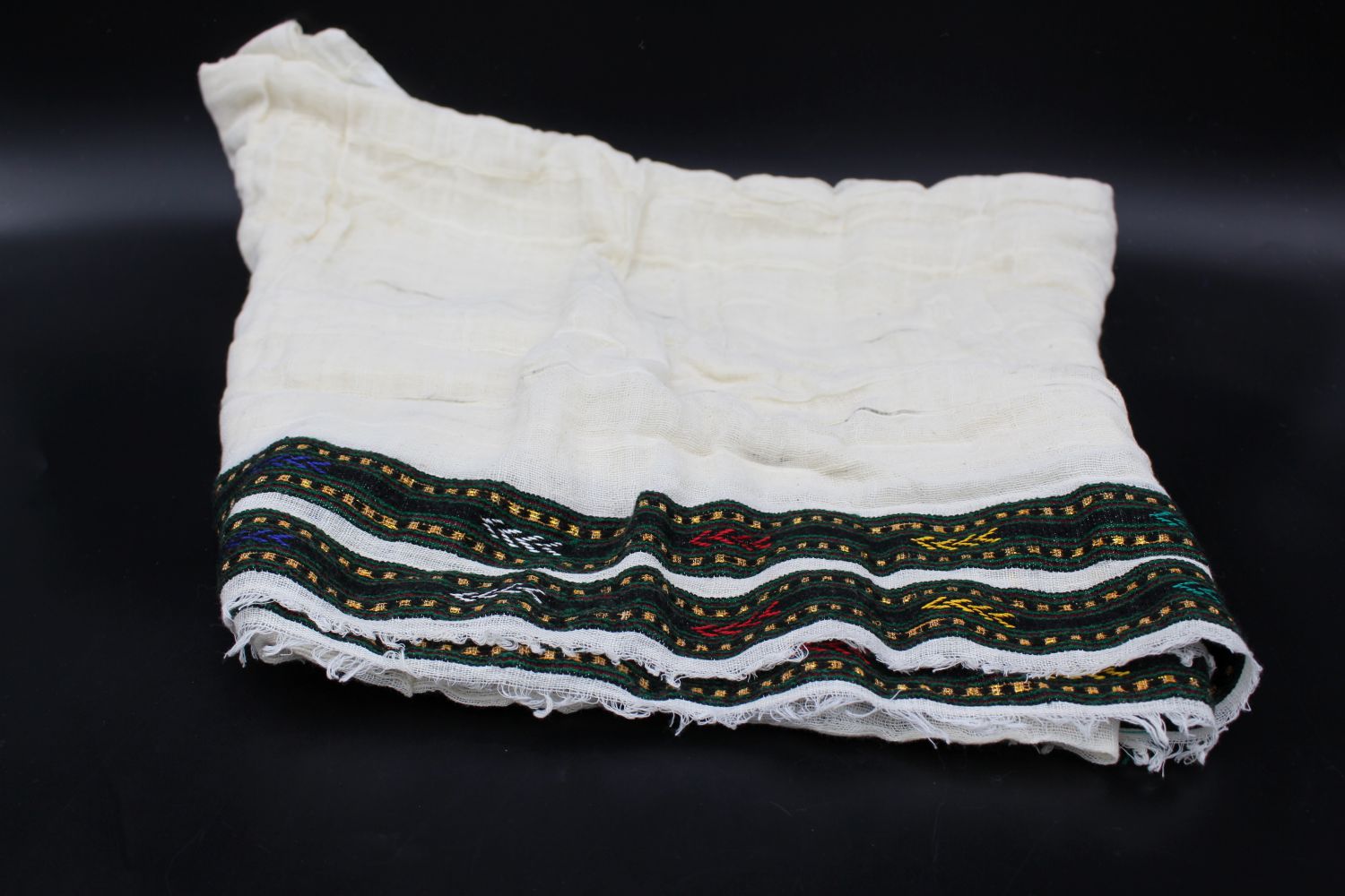 Handgewebtes Tuch aus äthiopischer Baumwolle