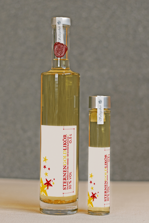 Sternengold Likör mit echtem Blattgold 30% vol – Bild 3