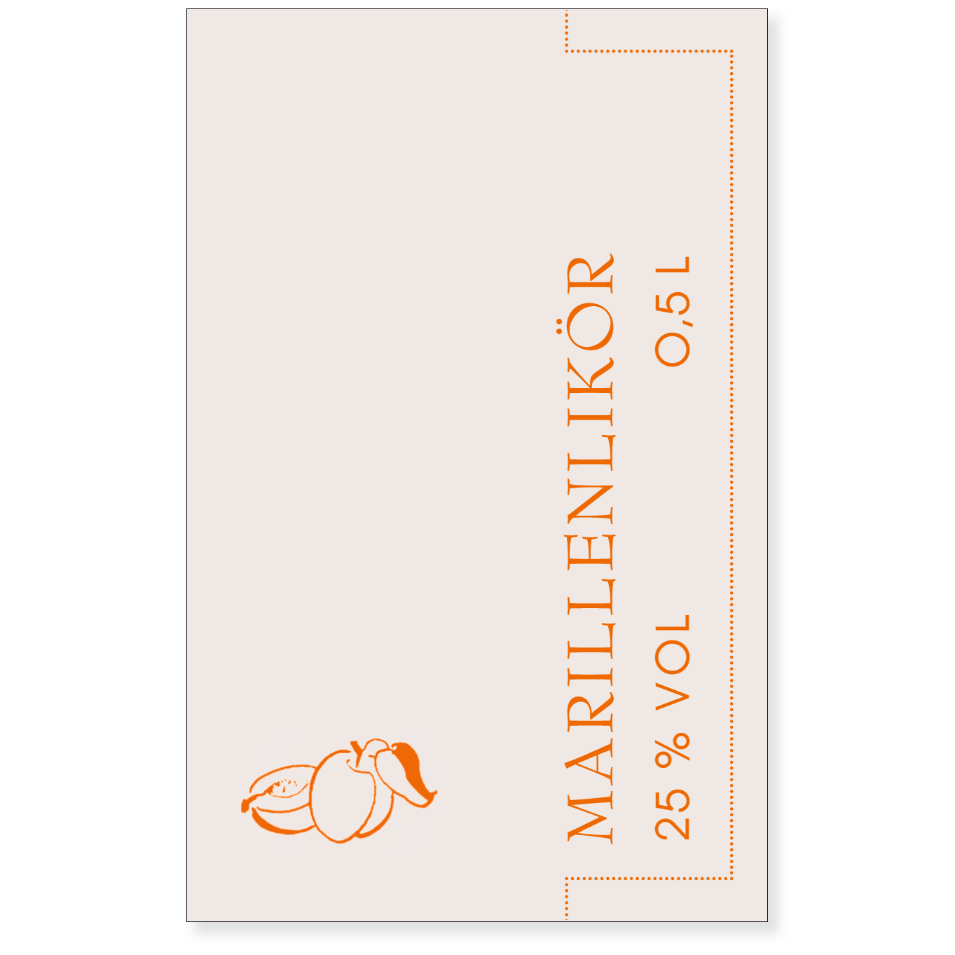 Marillenlikör 25 % vol – Bild 2