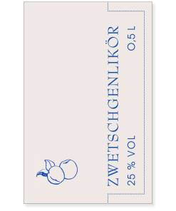 Zwetschgenlikör 25 % vol