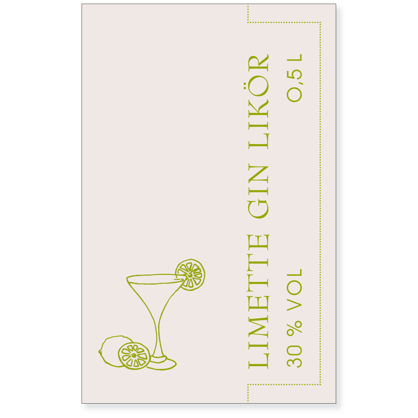 Limette Gin Likör 30 % vol – Bild 2