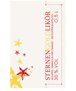 Sternengold Likör mit echtem Blattgold 30% vol