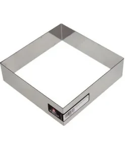 deBUYER Rahmen, quadratisch, Edelstahl, 16 x 16cm, 4,5cm hoch, 1 St