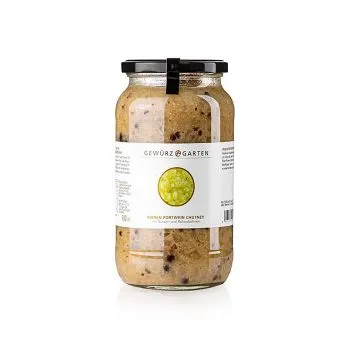 Gewürzgarten Birnen Portwein Chutney, mit Nüssen, Ingwer und Kakaobohnen, 900 ml