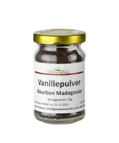 Bourbon-Vanille, gemahlen, aus Madagaskar, Greenplan, 35 g