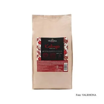 Valrhona Kalingo, dunkle Couverture, Callets, 65% Kakao, reine Grenada Bohnen, 3 kg – Bild 2