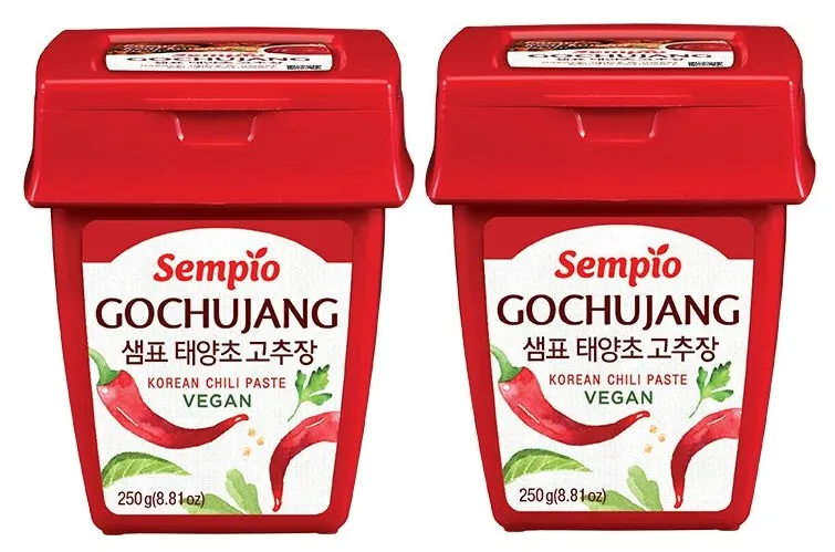 2er Pack – SEMPIO Chilipaste Scharf Gochujang (2x 250g) aus Korea | Gochu Jang | Korean Chili Paste, vegan
