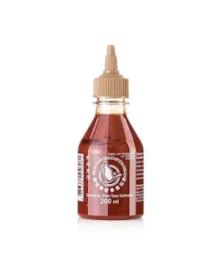 Chili-Sauce – Sriracha, scharf, mit extra Knoblauch, Squeeze Flasche, Flying Goose, 200 ml