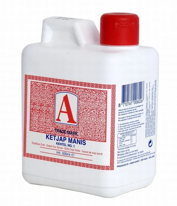 2er Pack – A TRADE MARK Ketjap Manis Kentel NO.1 (2x 500ml) | süße Sojasauce, Kanister