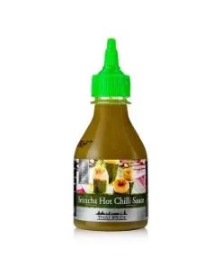Chili-Sauce – Sriracha, grüne Chilis, scharf, Thai Pride, 200 ml