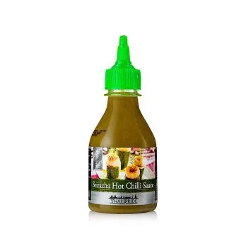 Chili-Sauce – Sriracha, grüne Chilis, scharf, Thai Pride, 200 ml