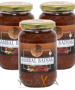 3er Pack KONINGSVOGEL Sambal Badjak (3x 375g) | Würzige Sauce | Spicy Sauce
