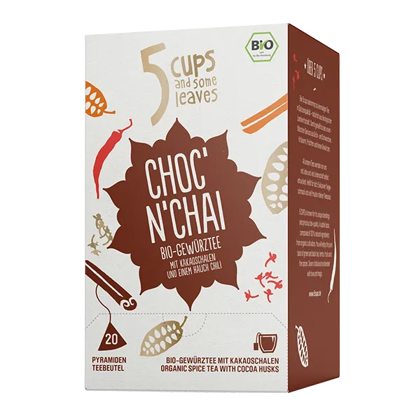 5 CUPS and some leaves Bio Choc’n’Chai