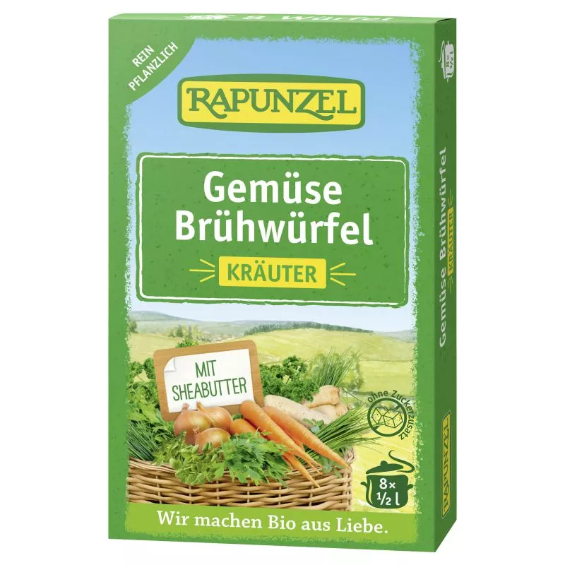 Gemüse-Brühwürfel mit Kräutern (Rapunzel)