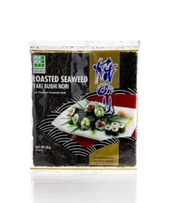 Yakinori ganze Größe, getrocknete Algenblätter, geröstet, JHFOODS, 28 g, 10 Blatt