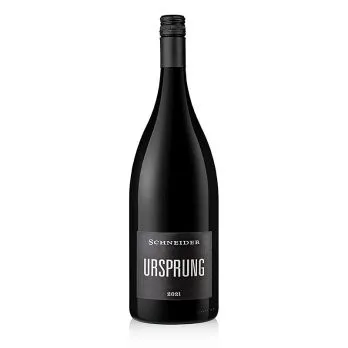 2021er „Ursprung“ Rotweincuveé, trocken, 13 % vol., Magnum, Schneider, 1,5 l