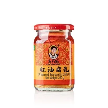 Chili oil with beancurd – Tofu in Chiliöl, Lao Gan Ma, 260 g