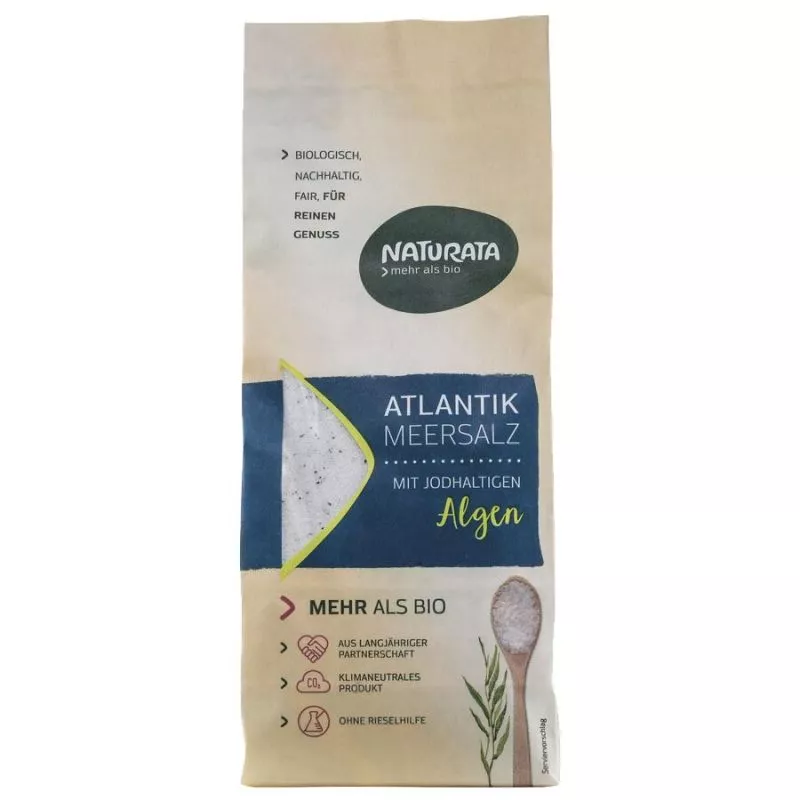 Atlantik-Meersalz mit jodhaltigen Bio-Algen (Naturata) – Bild 2