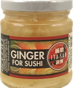 [ 190g/110g ATG ] ITA-SAN Eingelegter Ingwer für Sushi, weiß | eingelegte Ingwerscheiben