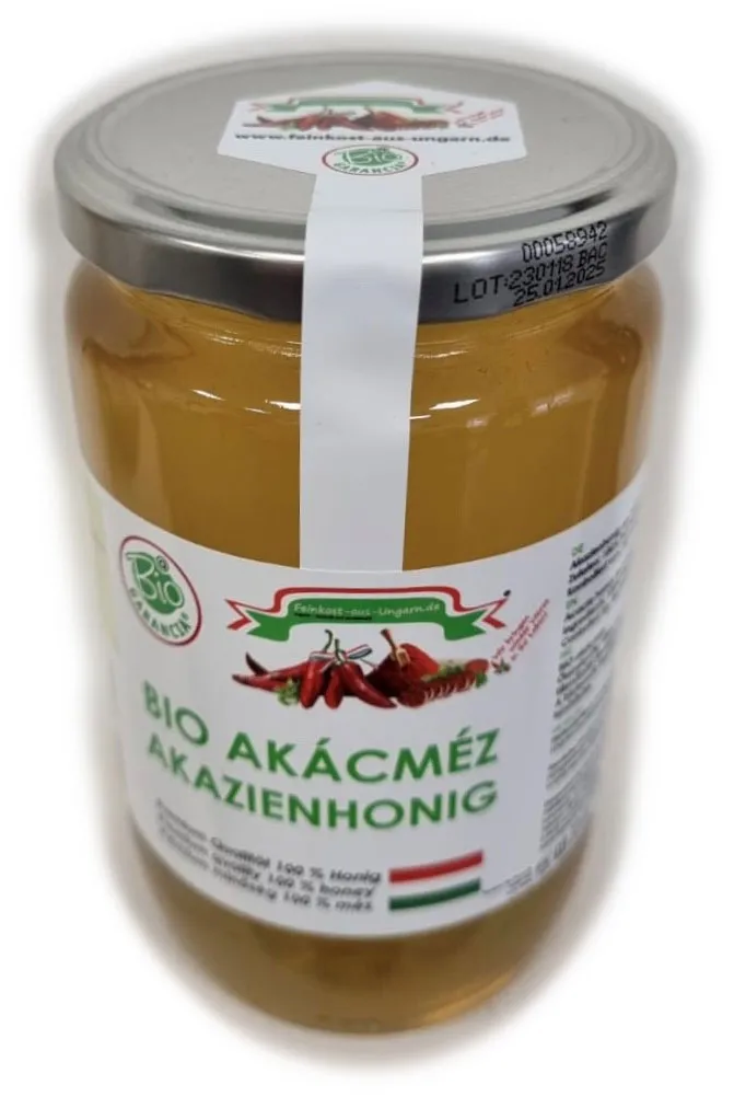BIO Akazienhonig Eigenmarke, Akácméz aus Ungarn 900g