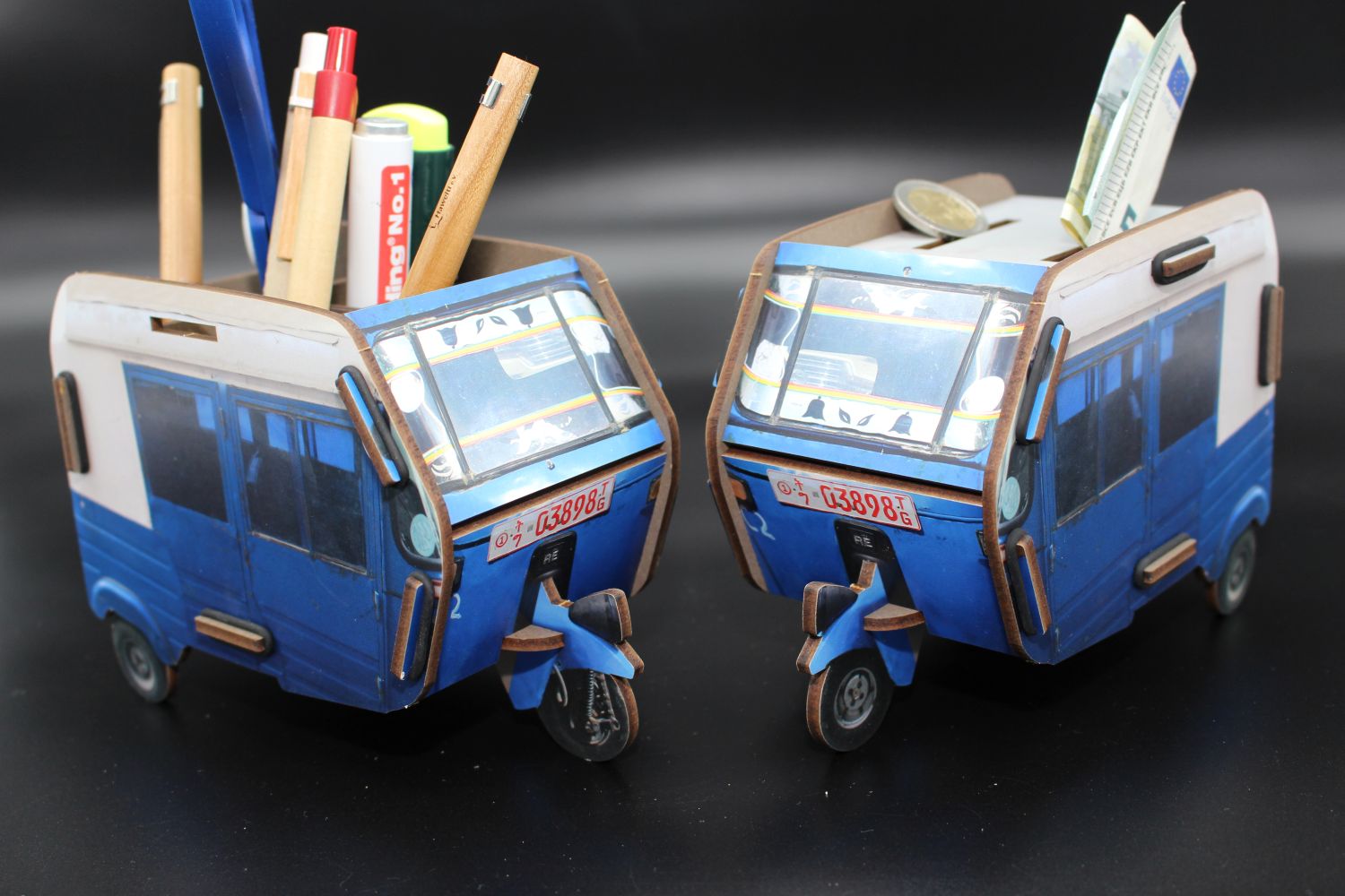 Twinbox „Bajaj“ – Spardose und Stiftehalter in Einem! – Bild 2