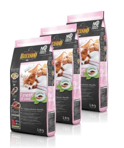Hunde Trockenfutter – 3x Adult Lamb mit Lamm 1kg – Getreidefrei Belcando Hundefutter
