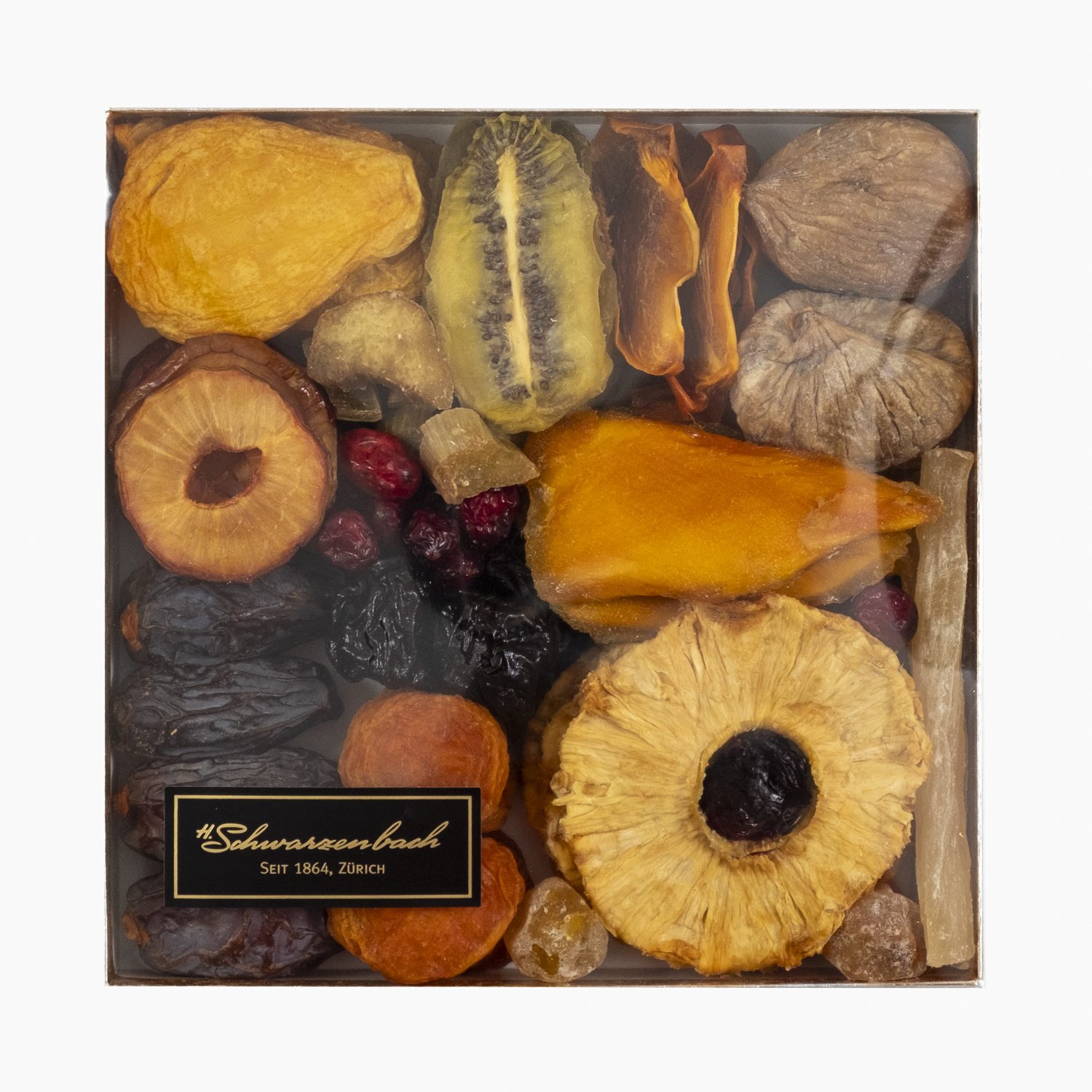 Dörrfrüchte-Geschenkpackung Quadrat mittel – Bild 2