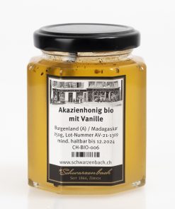 Acacia honey with vanilla (Akazienhonig mit Vanille) 250g