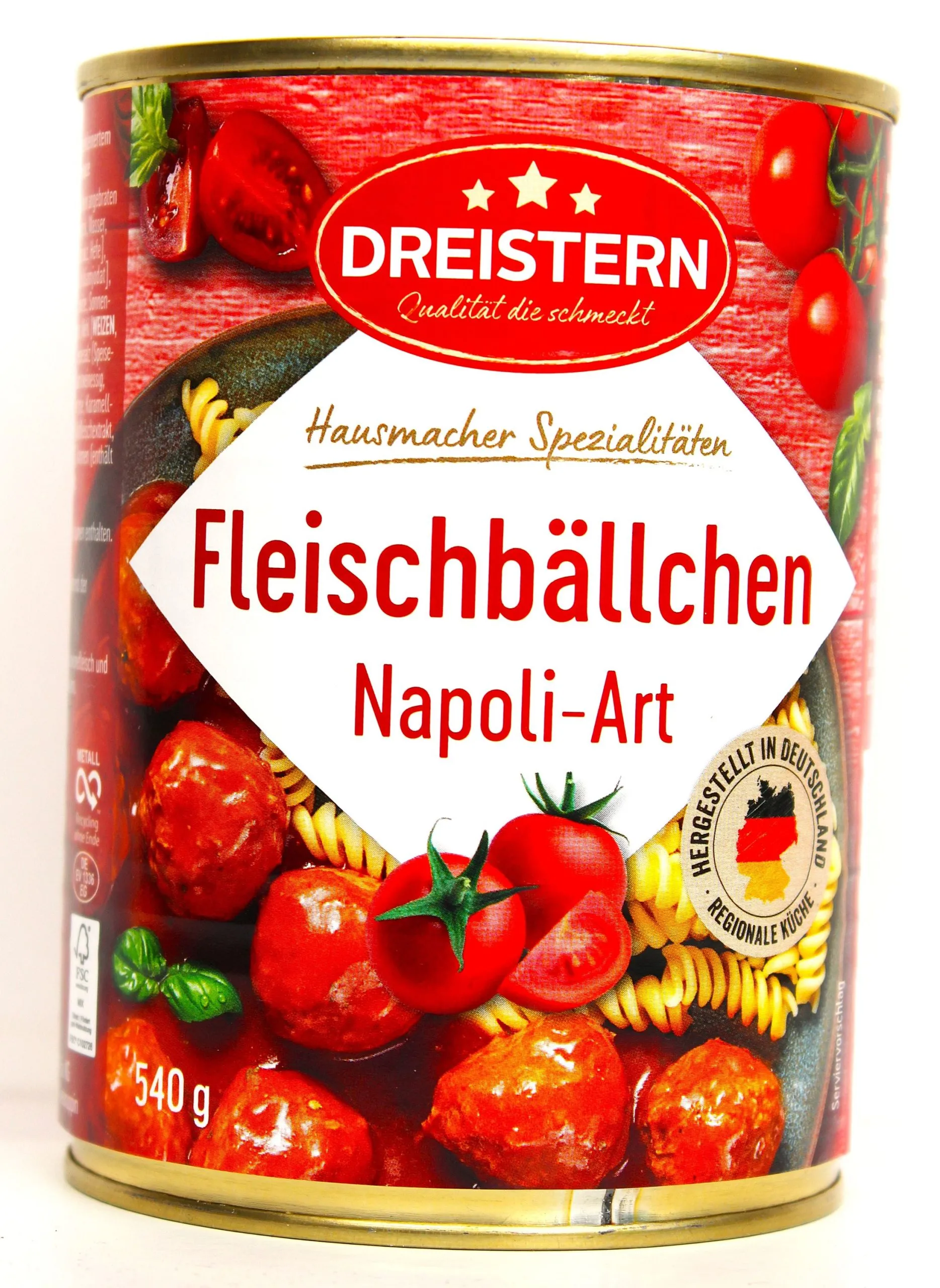 Fleischbällchen Napoli. Art, 540g Dose – Bild 2