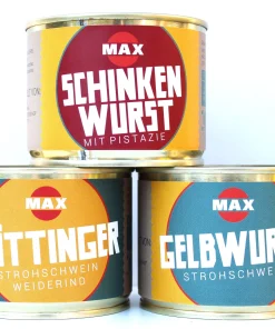 Wurstdosen-Set mit Dosen 3 x je 200g Dose