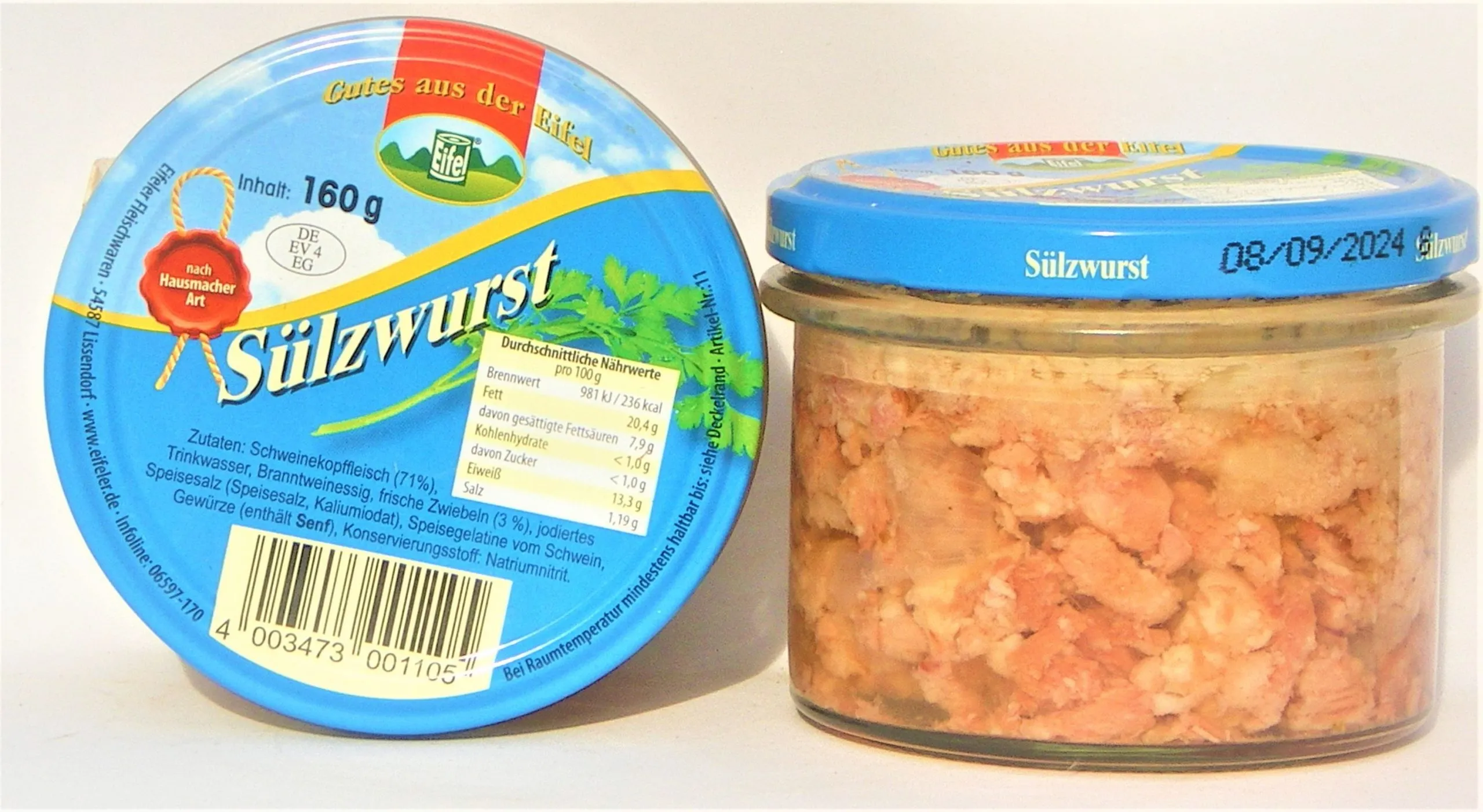 Sülzwurst nach Hausmacher Art im 160g Glas – Bild 2