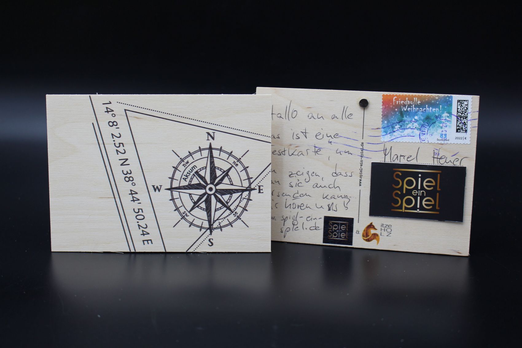Holzkarte „Aksum“ – Koordinaten – Bild 4